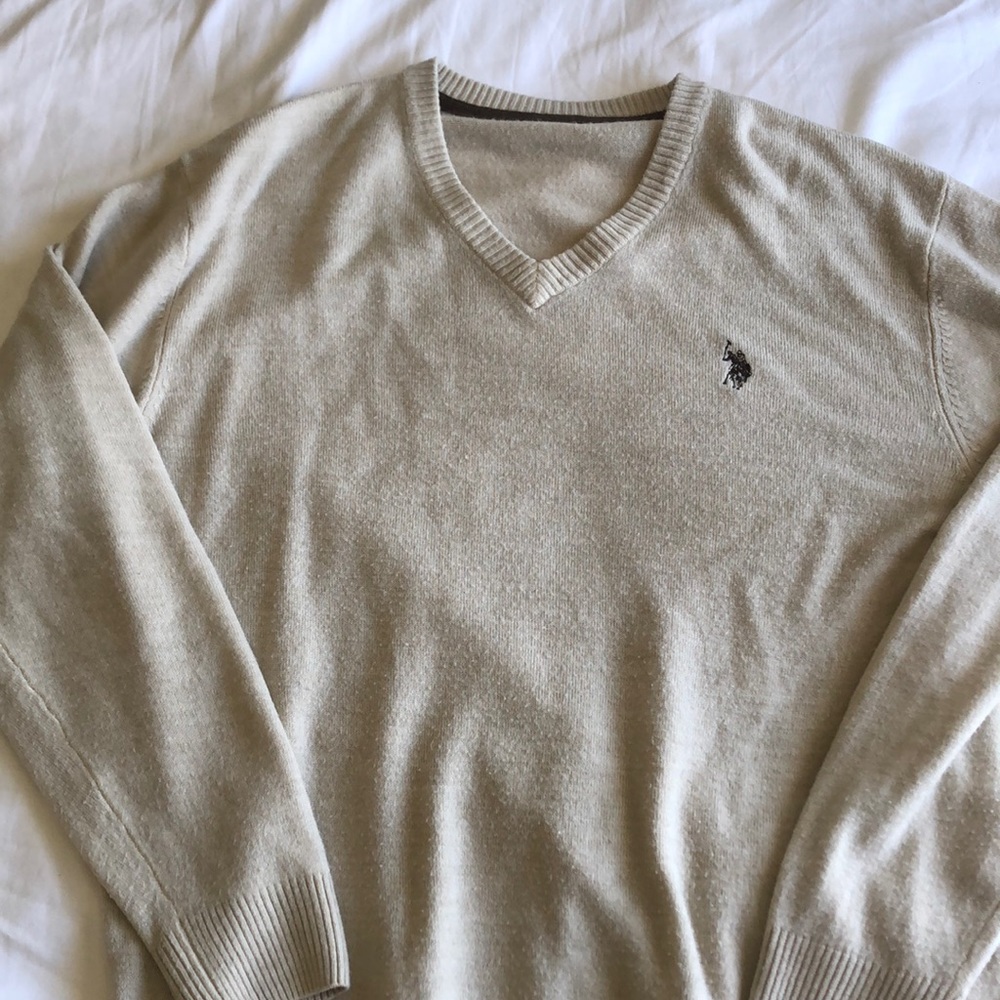 Vintage polo Ralph Lauren beige sweater